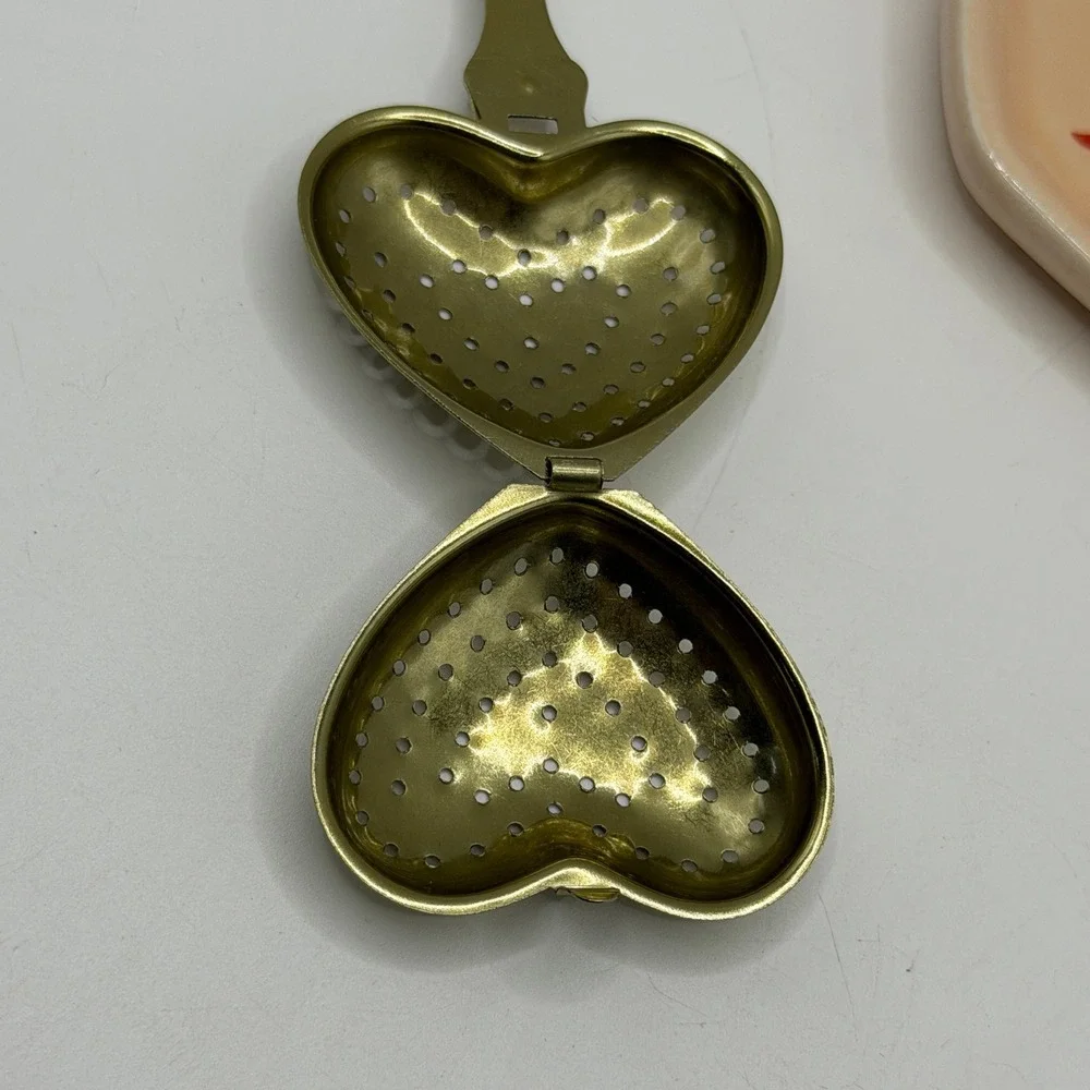 Bridgerton Tea Steeper Set Heart Infuser Teapot Rest Regencycore Tea Party